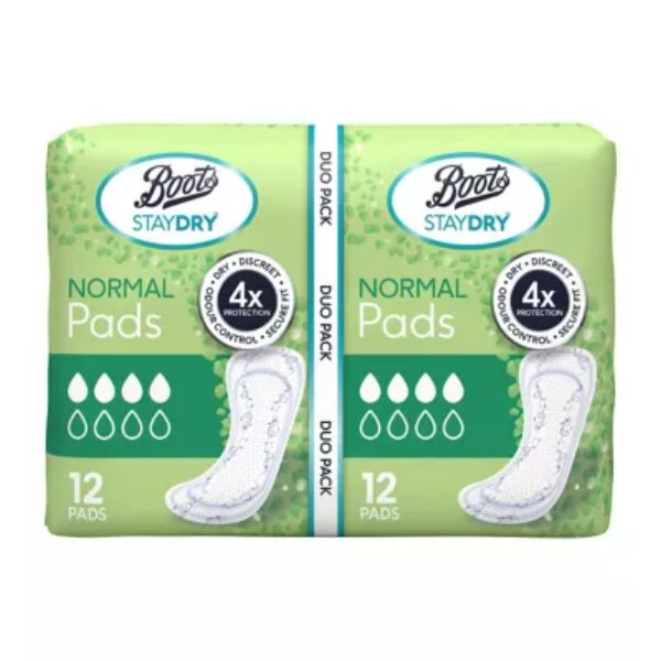 Boots Staydry Normal Pads Duo Pack