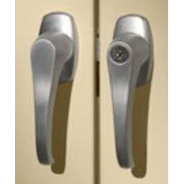 Tennsco Double Door Cabinet Handles, Satin Finish