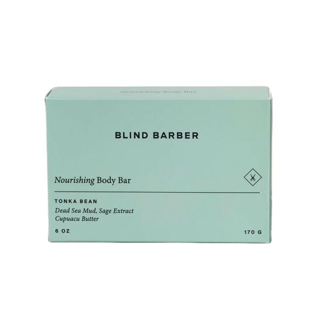 Blind Barber Nourishing Bar - Hydrating Body Bar Soap - Moisturizing Body Wash That Gently Cleanses & Leaves Skin Moisturized - Bar Soap for Men (6 Ounce)