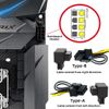 chenyang 2 Pack ATX 8Pin EPS 12V 90 Degree Angled CPU Power Connector Adapter