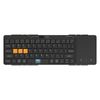 JOMAA Foldable Bluetooth Keyboard with Touchpad,Multi-Device and Rechargeable，Portable Travel Keyboard for iOS Android Windows Mac OS， Support 3 Devices