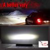 Pair 7" Mini LED Work Light Bars Spot Flood Offroad Driving ATV 4WD SUV UTV UTE