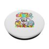 Happy Easter Bearded Collie Cosplay Bunny Chocolate Eggs PopSockets Adhesive PopGrip