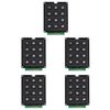 Jopto 5PCS 4x3 Matrix Array 4 x 3 12 Switch Keypad Keyboard Module 12 Key MCU Membrane Switch Keypad Compatible with Arduino