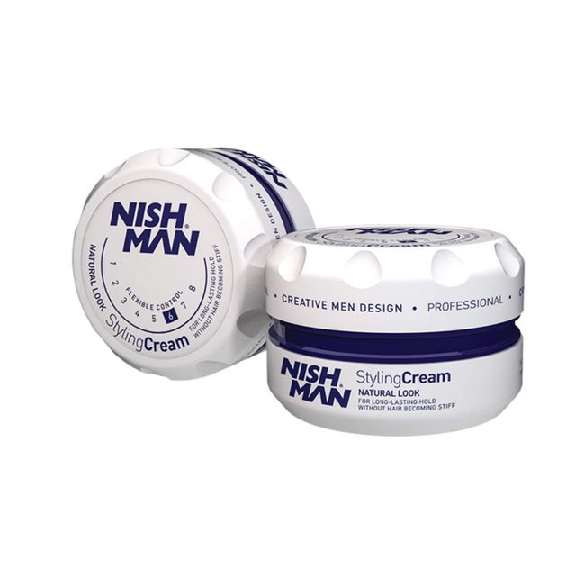 NISHMAN Krem Wax 6 Saç Şekillendirici Wax/Uzun Saç Tiplerine Yönelik 100 ML