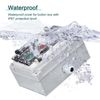 MECCANIXITY IP67 Push Button Box ABS Green Button Lock Button Selector Switch for Indoor and Outdoor Electrical Communication Fire Equipment
