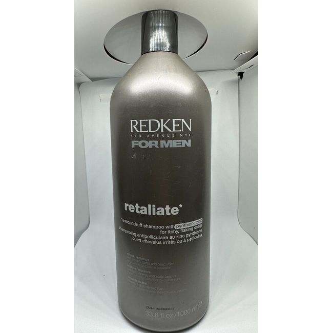 REDKEN for MEN Retaliate Antidandruff Shampoo Pyrithione Zinc 33.8 oz