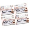 Ardell 1 Pair False Eyelashes Lift Effect 741 Defined Curl 4 packs Combo