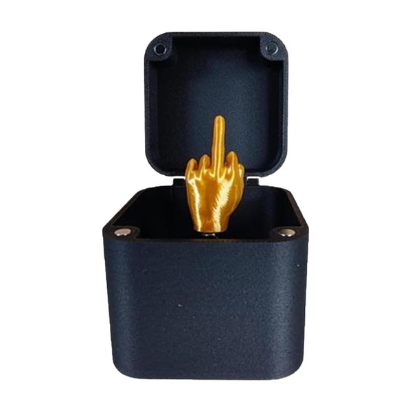 Krilves Middle Finger Surprise Gift Box, Middle Finger in A Box, Funny Middle Finger Surprise Gift Box, Perfect Adult Prank Pop Up Gift, Novelty Fun Prank Gift for Office Desk Decor Home Decor