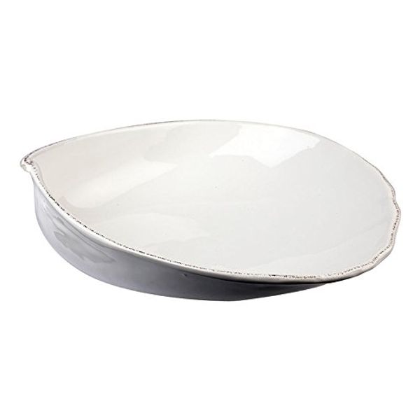 VIRGINIA CASA Marina White Shell Serving Bowl 34x31cm Ceramic