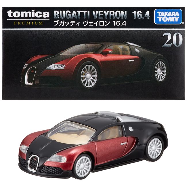 Takara Tomy Tomica Premium 20 Bugatti Veyron 16.4 Mini Car, Car, Toy, 6 Years Old, Boxed, Toy Safety Standards Passed, ST Mark Certification, TOMICA TAKARA TOMY