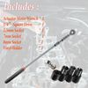 64180 Actuator Motor Tool Set, 5.5mm 7mm 8mm Socket & 1/4" Square Drive Adapter