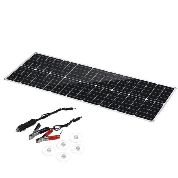 120W 18V / 5V PET Flexible Dual USB + DC Port Solar Panel