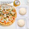 BSTKEY 8 Packs Clear Pizza Dough Proofing Box, Stackable Square Dough Proofing Container Small Dough Proofing Storage Organizer with Lid Candy Cookie Storage Box