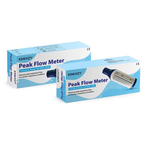 KNOXZY Peak Flow Meter for Adult to Monitor Lung Function - Expiratory Flow Meter to Monitor Respiratory Condition - Spirometry Lung Function Recovery Training Device - Standard Range for Adult