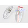 nishimura nose pads (silicone type) box butterfly small [silver] 2 pairs