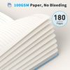 Lined Journal Notebook, 2 Pack, 180 Pages, A5 Journals for Writing, 100 GSM Thic
