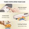 Auto Electric Can Opener, Rechargeable with Removable Tilted Blade, Smooth Edge