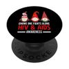 Gnome One Fights Alone HIV AIDS Awareness Support PopSockets Adhesive PopGrip
