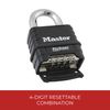 Master Lock-1178 Combination Padlock, Bottom, Black/Silver