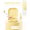 Retainer Case, Slim Aligner Case with Vent Holes, Compatible with Invisalign, Mouth Guard Case, Cute Retainer Case with Retainer Removal Tool and Brush, Yellow