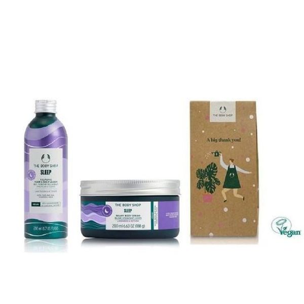 The Body Shop Gift Wrapped Slip Shower Gel &amp; Body Cream Set 1022011