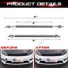 Strut Rod Carbon Style Front Diffuser Bumper Splitter  For Honda Accord Civic