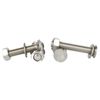 Bolt Base M2 x 20 Stainless Steel Slotted Countersunk Machine Screws Full Nuts & Washers (10 Each)