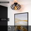 Lucide Wolfram - Flush Ceiling Light - 30 cm - 1xE27 - Black