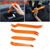 Set 4pcs Door Panel Car Trim Removal Tool Kit Clip Plastic Fastener Remover