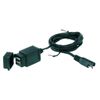 6ft SAE Weatherproof Double USB Motorcycle Charging Socket (sku 31310)