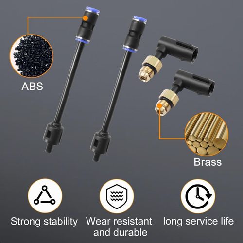 68084809AA 2 PCS Suspension Elbow Air Strut Repair Kits with Hoses Compatible with Jeep Grand Cherokee 2011-2020, Dodge Ram 1500 2011-2020