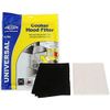 Electruepart Universal Cooker Hood Grease Paper & Charcoal Filter Kit
