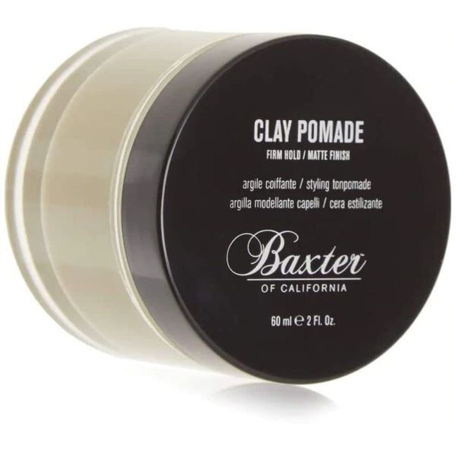 Baxter of California Clay Pomade Firm Hold / Matte Finish Hair Pomade for Men and Women, Perfect for Texturizing Straight or Wavy Hair - 2 Ounces