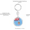 daged Fiji Key Ring 3D Effect + Sticker - RD, multicoloured, 33mm