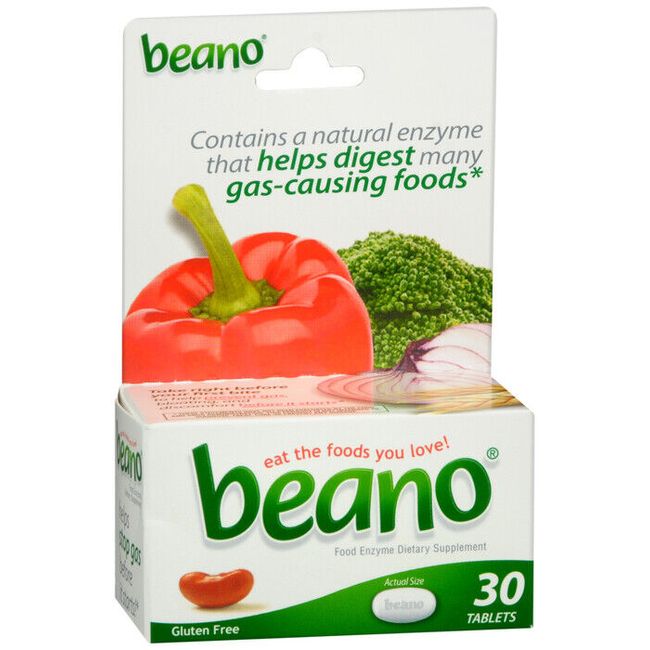 BEANO TABLET 30 CT   alpha-D-galactosidase ORAL TABLET 150 UNIT