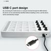 MIDI Pad Controller with 16 RGB Backlit Pads, Aftertouch, 8 Assignable Knobs, Note Repeat Full Level Key, Portable Size, Long Battery Life