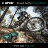 SINTER Premium Brake Pads for Avid & SRAM (Code, Guide), Organic Bicycle Disc Brake for Avid Code (2011-2014), Code R and SRAM Code R (2017), Code RSC, Guide RE