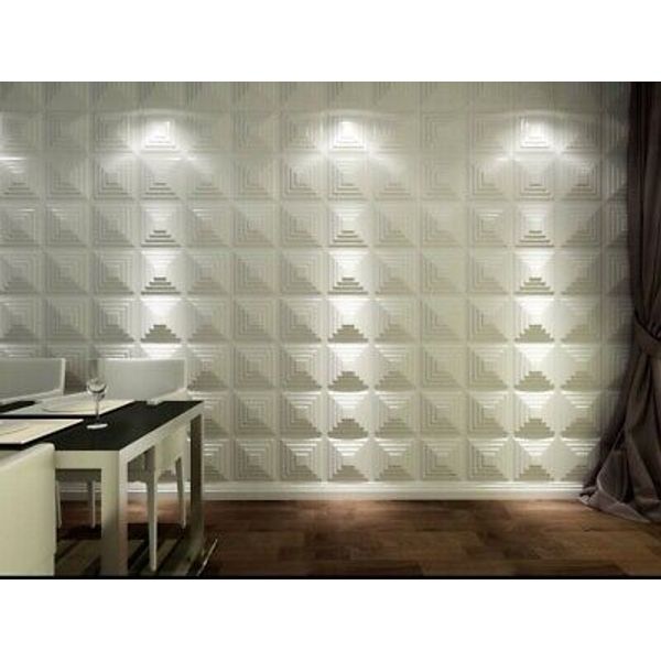 3D Wall Panels 32 Sq ft Per Box, Paintable, No Plastic