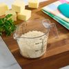 Kitchen Clear Plastic Measuring Cup milliliters, liters, oz, cups, quart 8 oz