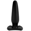 TaRiss's Liquid Silicone Plug with Base Black Small 4.3cm x 16cm