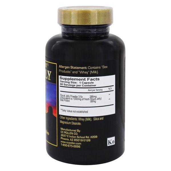 C C Pollen Royal Jelly 1000-60 Vegetarian Capsules