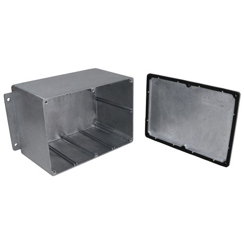 BUD Industries CN-6710 Die Cast Aluminum Enclosure 6.78" L x 4.77" W x 4.21" H, Natural