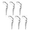 JMU 6pcs Mouth Mirror Heads Double Sided Front Surface Cone Socket #5, No Handle