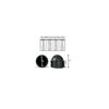 M5 (8mm Wrench) - Black Plastic Dome - Nut & Bolt Hex Shaped Protective Cover Cap - (20 Pack)