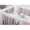 BABYMAM Double-sided Cot Rail Rung Wrap Protector 10Pc Pink