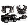 ATV Decal Graphics Kit Quad For Honda Recon 2005-2018 SUBDUED V2