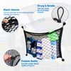 Small Cargo Net for Car Trunk 2 Pack Elastic Mesh Net Pocket Organizer Pouch Bag