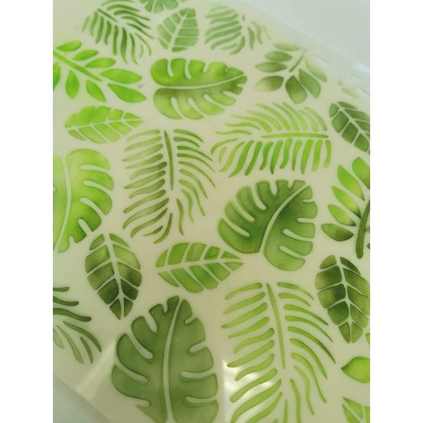 Safari Jungle Leaves Cake Stencil