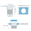 sourcing map M6 Half Hex Body Rivet Nuts, 60pcs 304 Stainless Steel Flat Head Threaded Insert Nuts